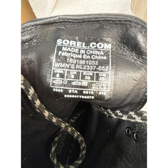 Sorel Women's Brown Leather Booties Size 8 #100884 - Picture 7 of 7